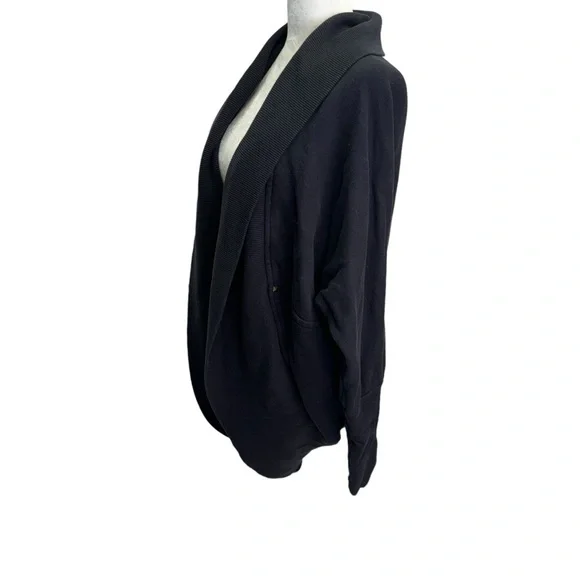 Aritzia Wilfred Diderot Open Front Cocoon Cardigan Sweater Black Size M - Picture 7 of 12